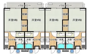 ホワイトコーポグレイト【1階】の間取り
