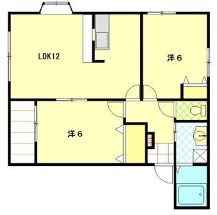 コテージ彩【1階】の間取り