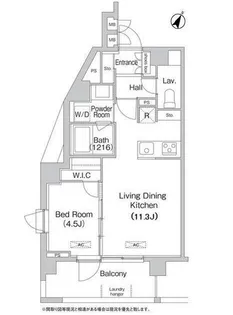 エミネンス高輪台【14階】の間取り