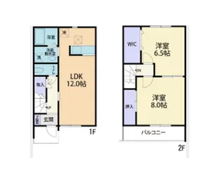 アンソレイエ Bの間取り