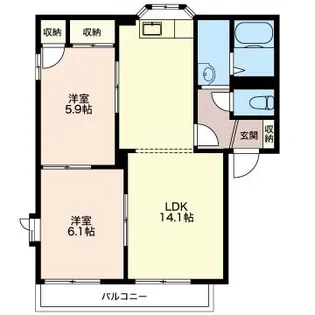 フレグランスM【1階】の間取り