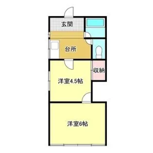 コーポミツトミ【1階】の間取り