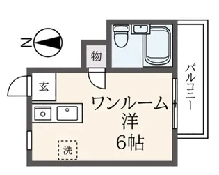 コーポバラード【1階】の間取り