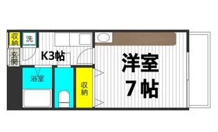 K・キュービック【6階】の間取り