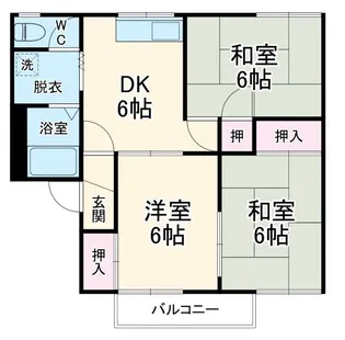 ハイツL&P A棟【2階】の間取り