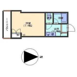 クレステートKOSAKA【3階】の間取り