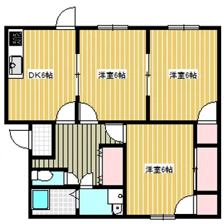 笹ヶ瀬バークレイ【1階】の間取り