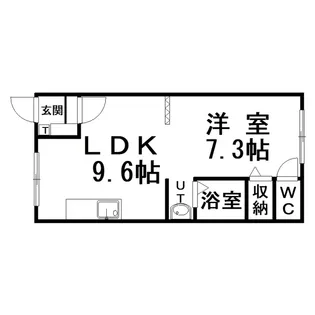 アートライフ白糠B【1階】の間取り