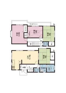 神奈川県横浜市金沢区富岡西2【一戸建】の間取り