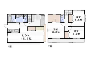 群馬県高崎市下豊岡町【一戸建】の間取り