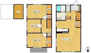 岡山県倉敷市美和1【一戸建】の間取り