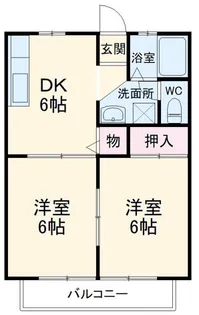 ザ・リバーサイドハイツ【2階】の間取り
