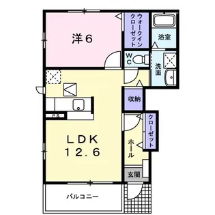 pratcria小鯖A【1階】の間取り