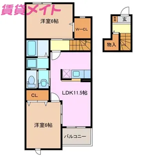 アルドーレ【2階】の間取り