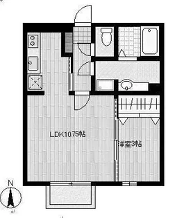 ヴィヴレモナリエ【2階】の間取り