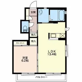 マストタウン東新田?A【1階】の間取り
