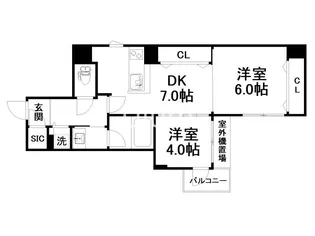 ロイヤルステイツ御所南【4階】の間取り