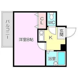 1Kの間取り画像