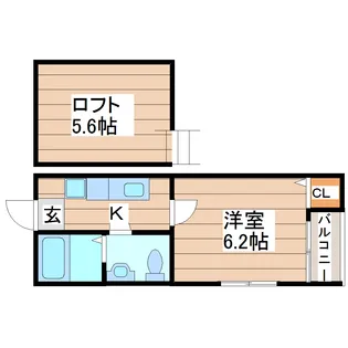stage東仙台【2階】の間取り