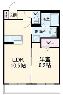 グランツ羽黒【2階】の間取り