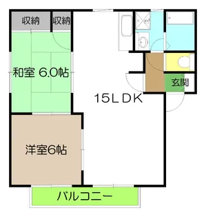 ハイツサバイ C棟【2階】の間取り