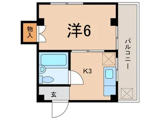 ピースハイツ【2階】の間取り