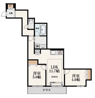 フルール西ケ原【1階】の間取り