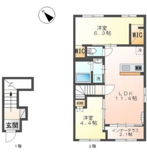 パルテノス【2階】の間取り