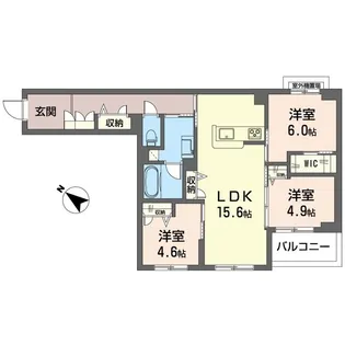 ステラスクネ【3階】の間取り