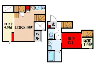 ADC朝倉街道【1階】の間取り