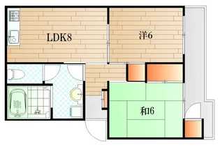 ハイツ水野【3階】の間取り