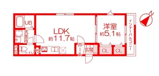 シーレクラメイションII【2階】の間取り