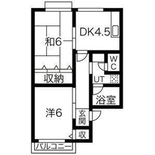 エクセレント黒松【2階】の間取り