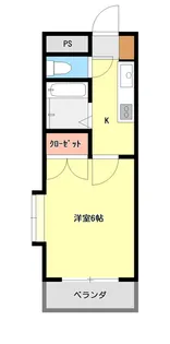 ロード上大川前【3階】の間取り