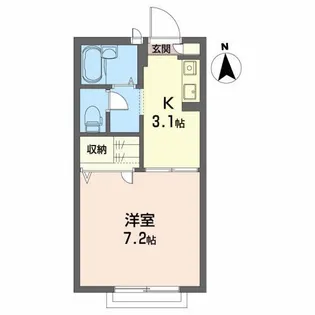 バリュージュ大畑【1階】の間取り