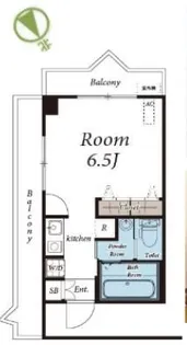 クリオネコート新城【6階】の間取り