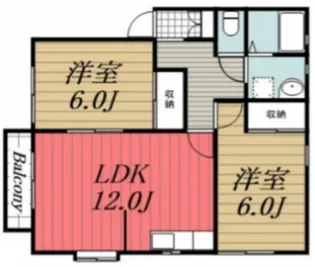 千葉県千葉市若葉区千城台東3【アパート】の間取り
