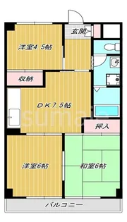 鈴木ガーデンコーポラス【3階】の間取り