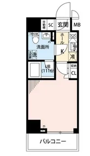 プレール・ドゥーク住吉IV【2階】の間取り