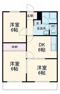 松栄マンションA【2階】の間取り