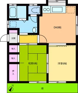 カルムC【1階】の間取り
