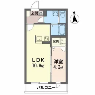 グランドール成沢【3階】の間取り