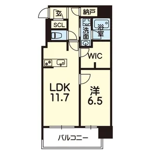 RJRプレシア熊本駅前【4階】の間取り