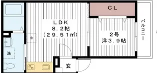 千葉県千葉市中央区道場北1【アパート】の間取り