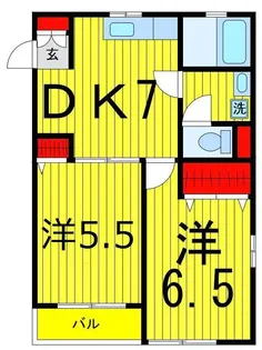 サンパティーク西綾瀬【1階】の間取り