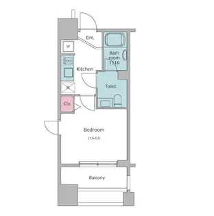 レジディア市ヶ谷【3階】の間取り