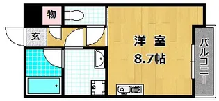 1Rの間取り画像