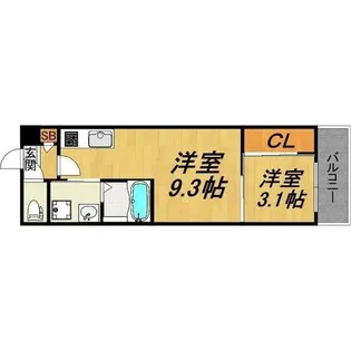 愛知県名古屋市守山区廿軒家【アパート】の間取り