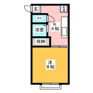 ハイツ橘【2階】の間取り