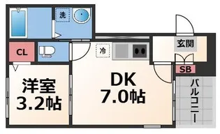 大阪府大阪市生野区小路1【アパート】の間取り